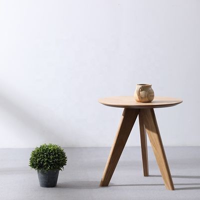 Home Furniture Modern Designs Adjustable Height Coffee Table Restaurant Round Solid Wood Dining Table