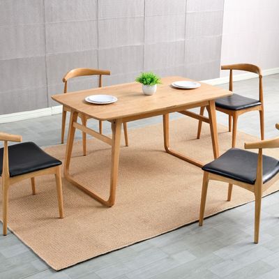 Home Furniture Guaranteed Rectangular Wood Dining Table for Dining Room Decoration