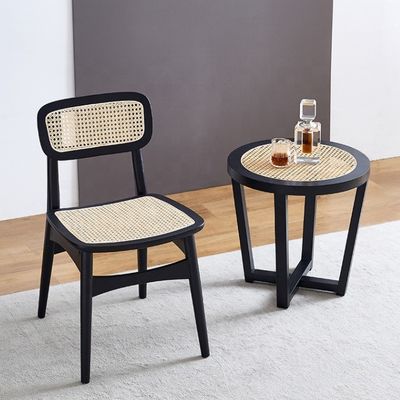 Adjustable Wooden Rattan Dining Chairs with Modern Design Style and Ash Wood