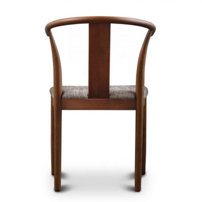 Vintage Coffee Shop Furniture Solid Wood Dining Wishbone Chair with Cushion and Mahogany Finish Two Years Guarantee