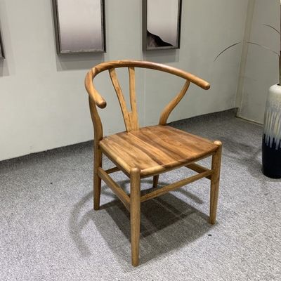 Y Restaurant Specific Solid Wood Dining Chair with NC/PU Paint and Wishbone Design