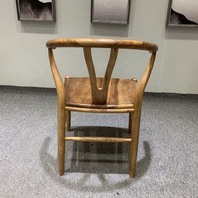 Y Restaurant Specific Solid Wood Dining Chair with NC/PU Paint and Wishbone Design