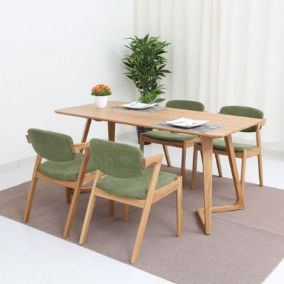 NC/PU Paint Finish Solid Wood Leather Dinning Chair for Durable Restaurant