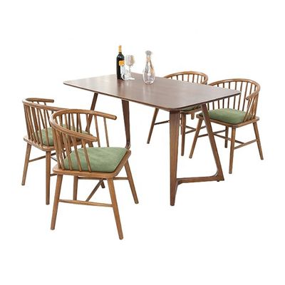 Modern Design Dining Room Furniture Backrest Armrest Wood Dining Chair in Stylish Design