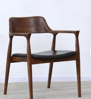 Dining Room Furniture Back Arm Rest Wooden Dining Chair for Luxury Modern Style