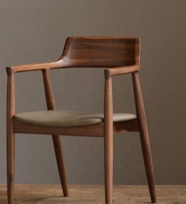 Dining Room Furniture Back Arm Rest Wooden Dining Chair for Luxury Modern Style