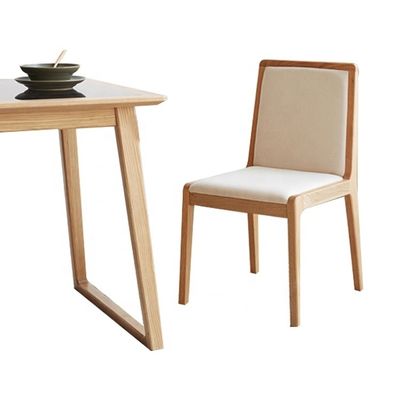 Nordic Upholstered Solid Wood Dining Chair Durable and Sophisticated Design