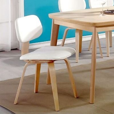 PU Leather Upholstered Fabric Oak Wood Dining Chair with Optional Dining Room Funiture Benefit
