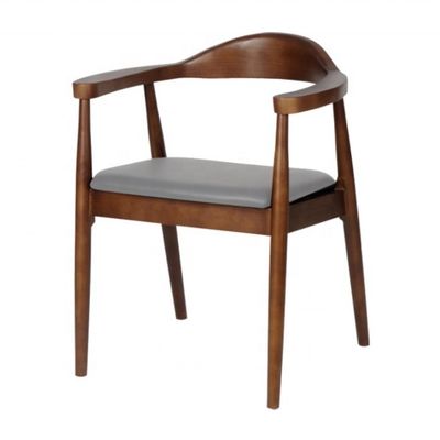 Solid Wood Dining Chair With Armrest Kennedy President Chair For Best Sale Dining Room Furniture