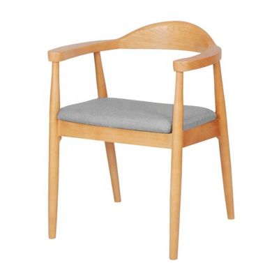 Solid Wood Dining Chair With Armrest Kennedy President Chair For Best Sale Dining Room Furniture