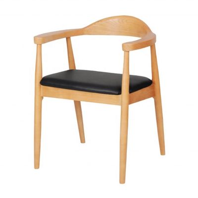 Solid Wood Dining Chair With Armrest Kennedy President Chair For Best Sale Dining Room Furniture