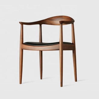 Solid Wood Dining Chair With Armrest Kennedy President Chair For Best Sale Dining Room Furniture