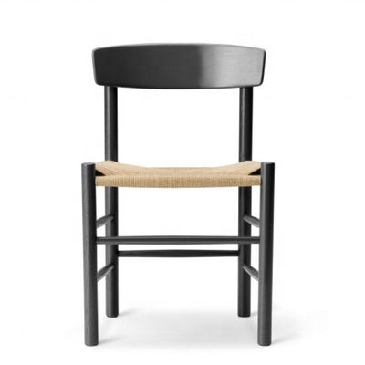 Adjustable Natural Paper Cord Seat Ash Wood Dining Chair Modern Design Style with Adjustable Seat