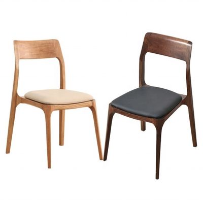 Modern Nordic Home Furniture Stackable Ash Wood Dining Chair with NO Folded Design Specific Wooden