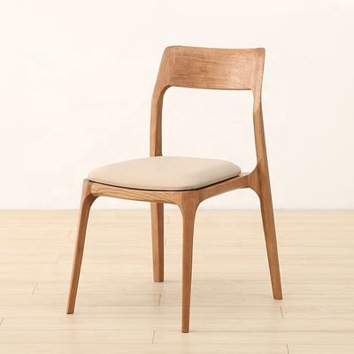 Modern Nordic Home Furniture Stackable Ash Wood Dining Chair with NO Folded Design Specific Wooden