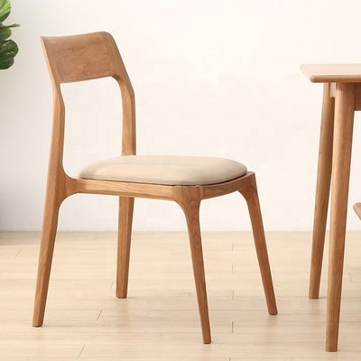 Modern Nordic Home Furniture Stackable Ash Wood Dining Chair with NO Folded Design Specific Wooden