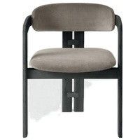Mail Packing Black Solid Wood Frame Fabric Nordic Light Luxury Dining Chair for Dining Room Furniture that Exudes Luxury