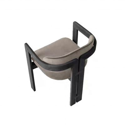 Mail Packing Black Solid Wood Frame Fabric Nordic Light Luxury Dining Chair for Dining Room Furniture that Exudes Luxury
