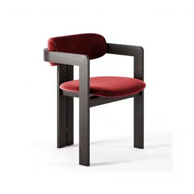 Mail Packing Black Solid Wood Frame Fabric Nordic Light Luxury Dining Chair for Dining Room Furniture that Exudes Luxury