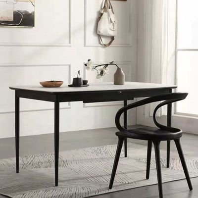 Modern Dining Room Beech Solid Wood Coffee Bending Chair with Curved Backrest and Nordic Style