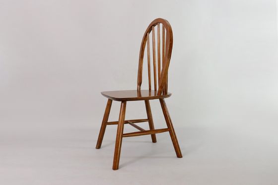 Nordic Modern Dining Chair with Backrest and I Shape Solid Wood Frame in NC/PU Paint Finish