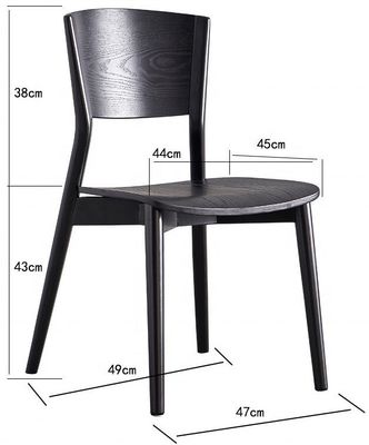 Solid Wood Dining Chair for Modern Coffee Shop and Restaurant Furniture