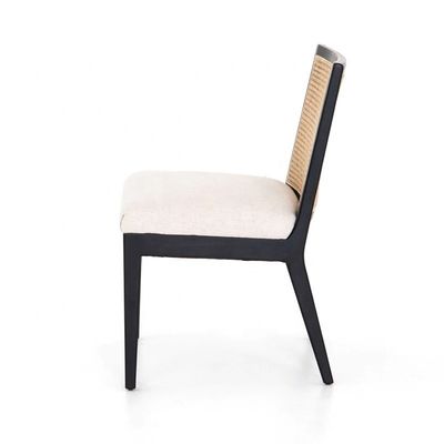 Best French Style Rattan Back Solid Oak Wood Antique Dining Chair Modern Design Style for Specific