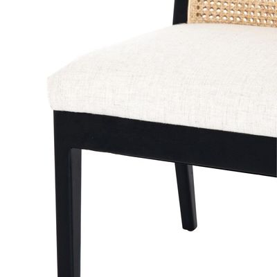 Best French Style Rattan Back Solid Oak Wood Antique Dining Chair Modern Design Style for Specific