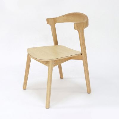 Elegant and Comfortable Modern Ash Wood Leisure Chair for Coffee Shop Hotel Restaurant 53cm*50cm*76cm