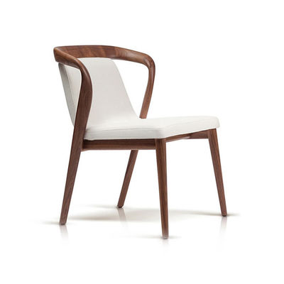 Fabric Upholstered Nordic Italian Solid Wood Dining Room Chairs for Modern Living Room Design Style