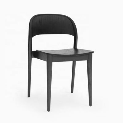Stackable Wooden Dining Chair at Affordable for Commercial in Contemporary Design Style