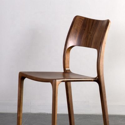 Adjustable Height Luxury Design Wood Material Seat Simple Concise Dining Solid Wood Dining Chair for Comfortable Seating