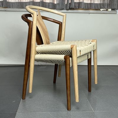 Restaurant Stackable Design Wood Dining Chair with Adjustable Height and Mail Packing