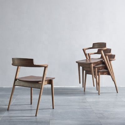 Specific Dining Chair Walnut Solid Wood Chairs for Restaurant by Tianjin Lulu Dining Room Furniture