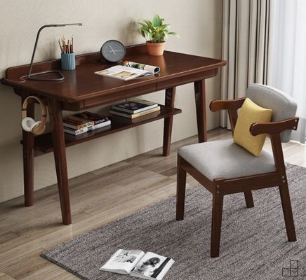 Mail Packing Armchairs Solid Wood Dining Chair with Upholstered Cushion and Antique Design