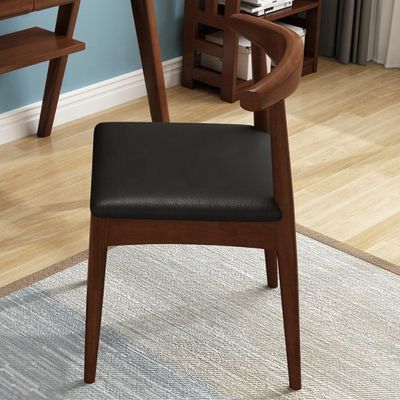 Mail Packing Armchairs Solid Wood Dining Chair with Upholstered Cushion and Antique Design