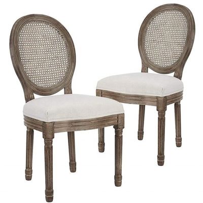 Adjustable Height Wooden Arm Chair in EUROPEAN Design Style for Vintage French Luxury Dining