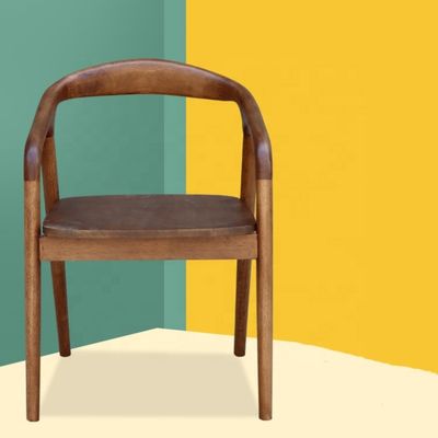 Antique Luxury Solid Wood Dining Chair Wooden Frame Chair for Dining Room Restaurant Cafe Hotel