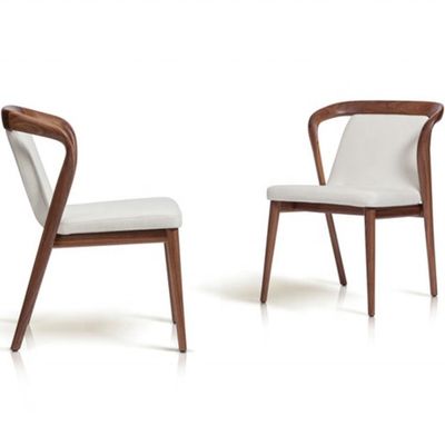 Apartment Nordic Solid Wood Dining Chair Modern Simple Negotiation Chair Leisure Armchair Style Leisure Chair