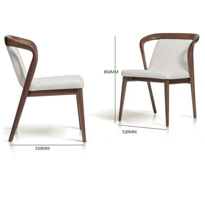 Apartment Nordic Solid Wood Dining Chair Modern Simple Negotiation Chair Leisure Armchair Style Leisure Chair