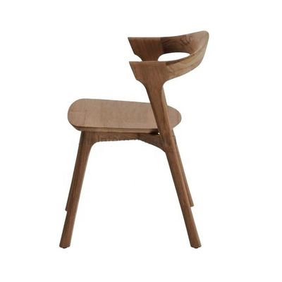 Solid Wood Teak/Ash Hotel Farmhouse Simple Creative Outdoor Dining Chair