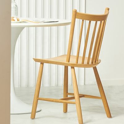 Modern Durable Oak Wood Solid Wood Dining Chair for Hotel and Restaurant Furnishing Solutions