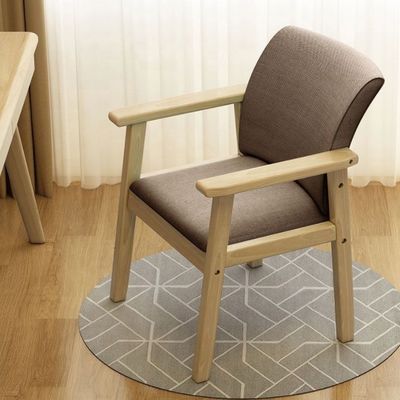 Durable Home Solid Wood Chair for General Home Furniture Dining Desk Bedroom Backrest Stool Fabric Chair Office Chair