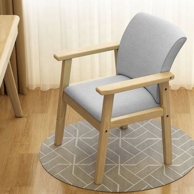 Durable Home Solid Wood Chair for General Home Furniture Dining Desk Bedroom Backrest Stool Fabric Chair Office Chair