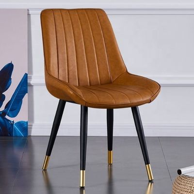 Modern Design Style Metal Leg Leisure Chair for Home Office and Coffee Shop Dining Room
