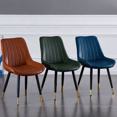 Modern Design Style Metal Leg Leisure Chair for Home Office and Coffee Shop Dining Room
