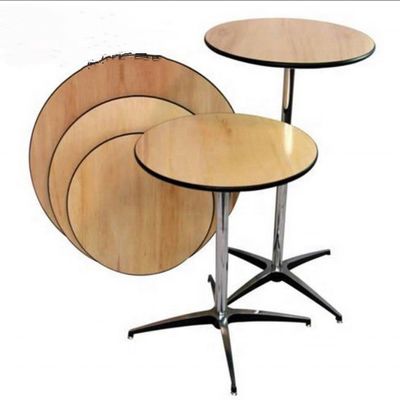 Customized Color Wooden Square Round Table Top With Metal Frame for Restaurant Cocktails in Modern Simple Nordic Design