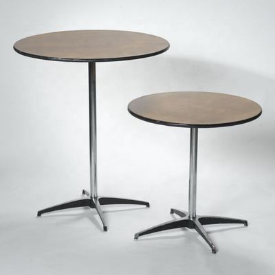 Customized Color Wooden Square Round Table Top With Metal Frame for Restaurant Cocktails in Modern Simple Nordic Design
