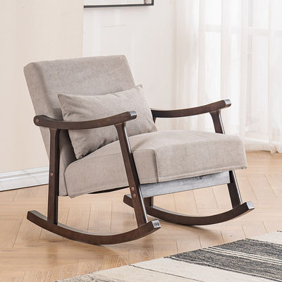 Direct Supply Nordic Style Wooden Rocking Chair Solid Wood Rocking Chair for Living Room Furniture and Specific