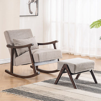 Direct Supply Nordic Style Wooden Rocking Chair Solid Wood Rocking Chair for Living Room Furniture and Specific